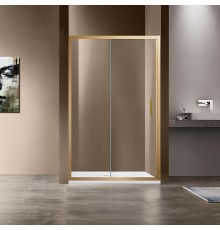 Душевая дверь Vincea Garda VDS-1G145CLG, 1450, брашированное золото, стекло прозрачное