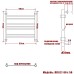 Полотенцесушитель Ника CLASSIC ЛП (Г2) 60/50 RAL9005 черный матовый