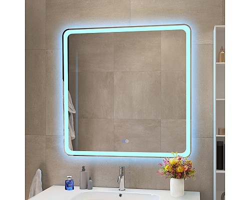 Зеркало Cezares Multicolore 80 CZR-SPC-MC-800-800-RGB-TCH с подсветкой с сенсорным выключателем и функцией памяти Зеркало Cezares Multicolore 80 CZR-SPC-MC-800-800-RGB-TCH с подсветкой с сенсорным выключателем и функцией памяти