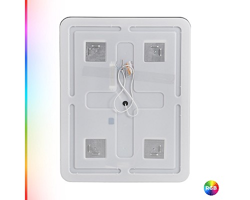 Зеркало Cezares Multicolore 80 CZR-SPC-MC-800-800-RGB-TCH с подсветкой с сенсорным выключателем и функцией памяти Зеркало Cezares Multicolore 80 CZR-SPC-MC-800-800-RGB-TCH с подсветкой с сенсорным выключателем и функцией памяти