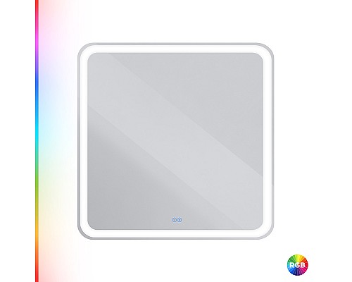 Зеркало Cezares Multicolore 80 CZR-SPC-MC-800-800-RGB-TCH с подсветкой с сенсорным выключателем и функцией памяти Зеркало Cezares Multicolore 80 CZR-SPC-MC-800-800-RGB-TCH с подсветкой с сенсорным выключателем и функцией памяти