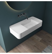 Смеситель для раковины Vincea Groove VBFW-4G1GM встраиваемый вороненая сталь