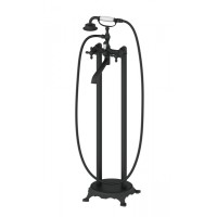 Смеситель для ванны напольного монтажа Wonzon&Woghand, Черный матовый