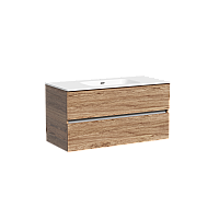 Тумба подвесная SANCOS Urban 990х450х550, c двумя ящиками, дуб чарльстон UR100ECH