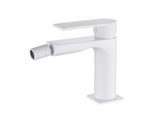 Смеситель для биде однорычажный AQG Alpha, белый матовый