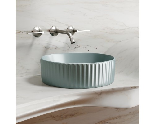 Раковина-чаша накладная Ceramicanova зеленый матовый Element 360x360x115