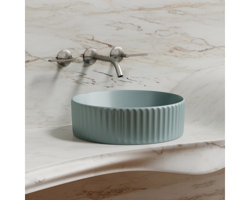 Раковина-чаша накладная Ceramicanova зеленый матовый Element 360x360x115