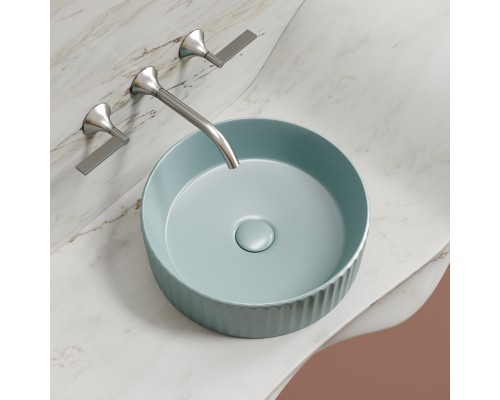 Раковина-чаша накладная Ceramicanova зеленый матовый Element 360x360x115