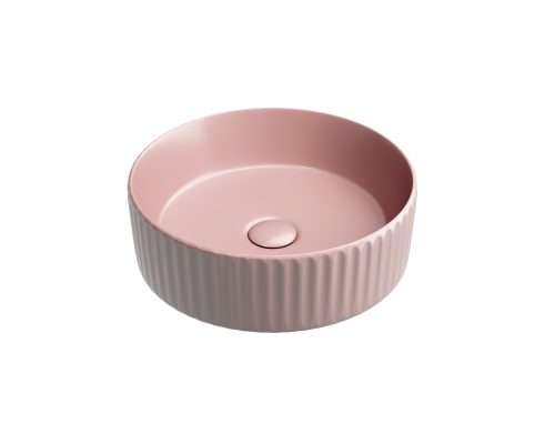 Раковина-чаша накладная Ceramicanova розовый матовый Element 360x360x115