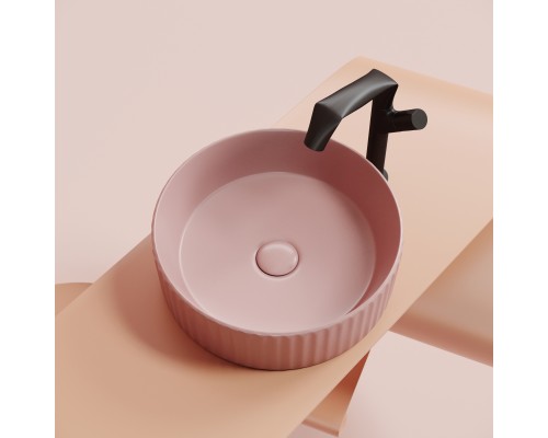 Раковина-чаша накладная Ceramicanova розовый матовый Element 360x360x115