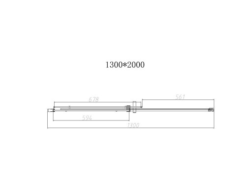 Душевая дверь Vincea Dice VDS-4D130CL 1300 хром стекло прозрачное
