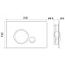 Инсталляция BelBagno BB001-120/BB014-SR-BIANCO с Белой клавишей смыва