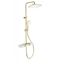Душевая система с термостатом Wonzon&Woghand, Брашированное золото