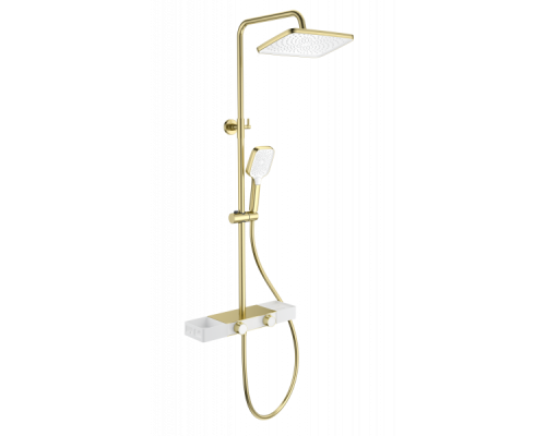 Душевая система с термостатом Wonzon&Woghand, Брашированное золото
