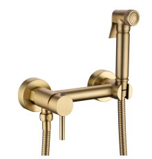 Смеситель с гигиеническим душем Rimero RM800MG Матовое золото