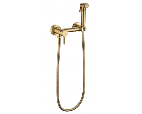 Смеситель с гигиеническим душем Rimero RM800MG Матовое золото