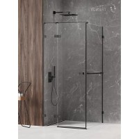 Душевое ограждение NEW TRENDY AVEXA BLACK L 100x100x200 черный