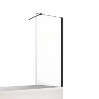 Шторка для ванны NEW TRENDY NEW SOLEO BLACK 80x140 черный