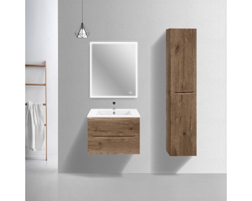 База под керамическую раковину Vincea Mia Slim 700 подвесная 2 ящика Soft close V.Oak