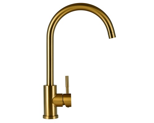 Cмеситель для кухни Raiber premium RPG-012 Graceful, матовое золото