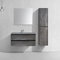 База под раковину Vincea Luka 1000 подвесная 2 выкатных ящика Soft-close G.Stone