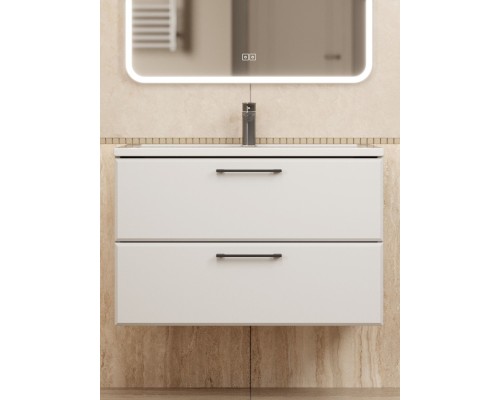 Тумба под раковину Uperwood Foster NEW 80 см, подвесная, белая