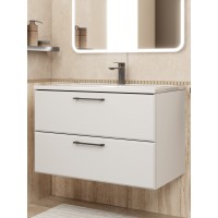 Тумба под раковину Uperwood Foster NEW 80 см, подвесная, белая