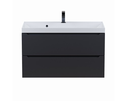 Тумба с раковиной Uperwood Tanos 90 см, черная