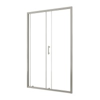 Душевая дверь напольная Taliente 120x185см, прозр.стекло 6мм, хром