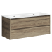 Тумба под раковину SANCOS Libra 1190х450х500 2CH, c двумя ящиками, дуб чарльстон