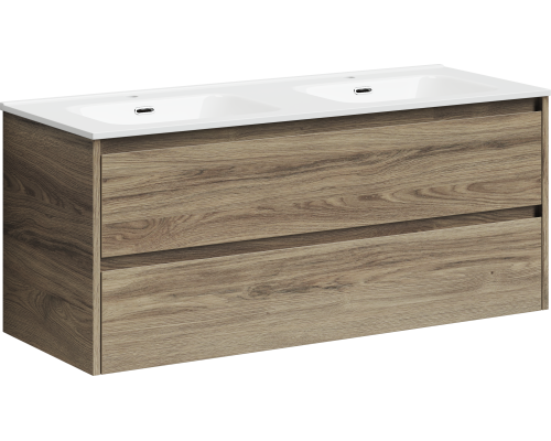Тумба под раковину SANCOS Libra 1190х450х500 2CH, c двумя ящиками, дуб чарльстон