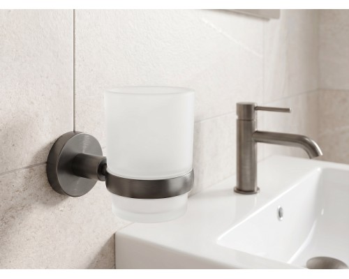 Стакан для ванной Benesque Lumiere 70010703 черный брашированный