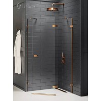 Душевое ограждение NEW TRENDY AVEXA COPPER BRUSHED R 100x80x200 медь