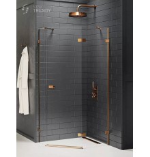 Душевое ограждение NEW TRENDY AVEXA COPPER BRUSHED R 100x80x200 медь