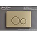 Клавиша смыва Iberica Blanca Inox-O 246x165, золото матовый, нержавеющая сталь