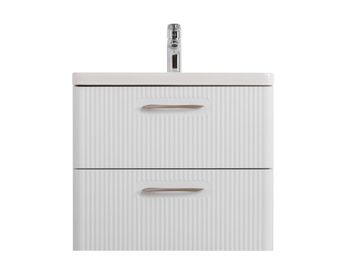 Тумба под раковину BelBagno Due 50 DUE-500-2C-SO-BM-P подвесная Белый металлик