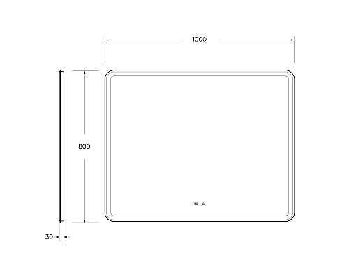 Зеркало BelBagno Marino 100 SPC-MAR-1000-800-LED-TCH-SND с подсветкой с голосовым управлением и подогревом Зеркало BelBagno Marino 100 SPC-MAR-1000-800-LED-TCH-SND с подсветкой с голосовым управлением и подогревом