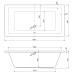 Акриловая ванна Cezares Plane 180x90 PLANE-180-90-49-W37 без гидромассажа
