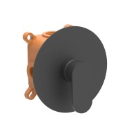 Встраиваемый смеситель для душа AQG Beta, черный матовый