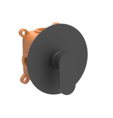 Встраиваемый смеситель для душа AQG Beta, черный матовый