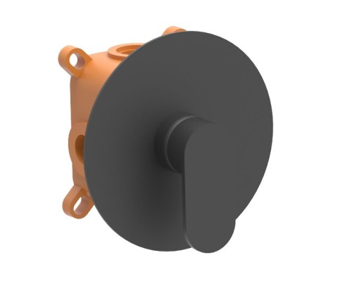 Встраиваемый смеситель для душа AQG Beta, черный матовый