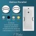 Ванна чугунная Delice Parallel 170х70 с черными матовыми ручками и антискользящим покрытием