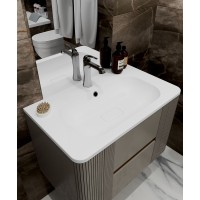 Раковина для ванной 80 см, Uperwood Fate, с декоративной накладкой для слива