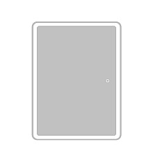 Зеркальный шкаф BelBagno Marino 60 SPC-MAR-600/800-1A-LED-TCH с подсветкой Белый