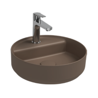 Раковина накладная ISVEA Infinity 42 круглая коричневый матовый 10NF65042SV-2H