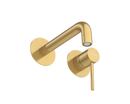 Смеситель для раковины Cezares Relax RELAX-BLI2-1-BORO-W0 Брашированное золото