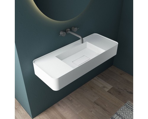 Раковина из искусственного камня Vincea VWB-6S380MW 1000x400x150 подвесная белый матовый