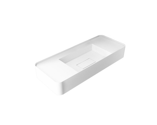 Раковина из искусственного камня Vincea VWB-6S380MW 1000x400x150 подвесная белый матовый