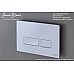 Клавиша смыва Iberica Blanca Esti-R 246x165, белый глянцевый, ABS пластик