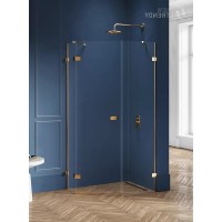 Душевое ограждение NEW TRENDY AVEXA GOLD BRUSHED L 100x80x200 золото